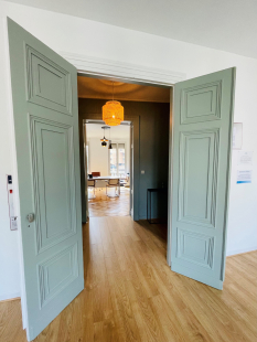 entrée couleur verte